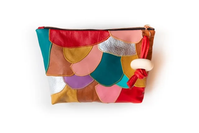 Cyber Monday Discounts On Bags Patchwork "Confetti" Clutch