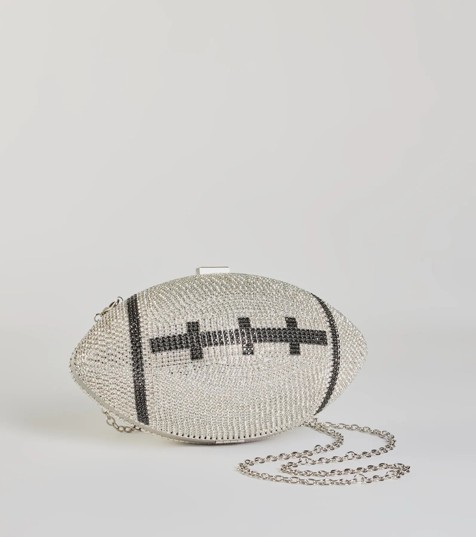 Luxurious Bags With Limited-Time Offers Play The Field Football Rhinestone Clutch