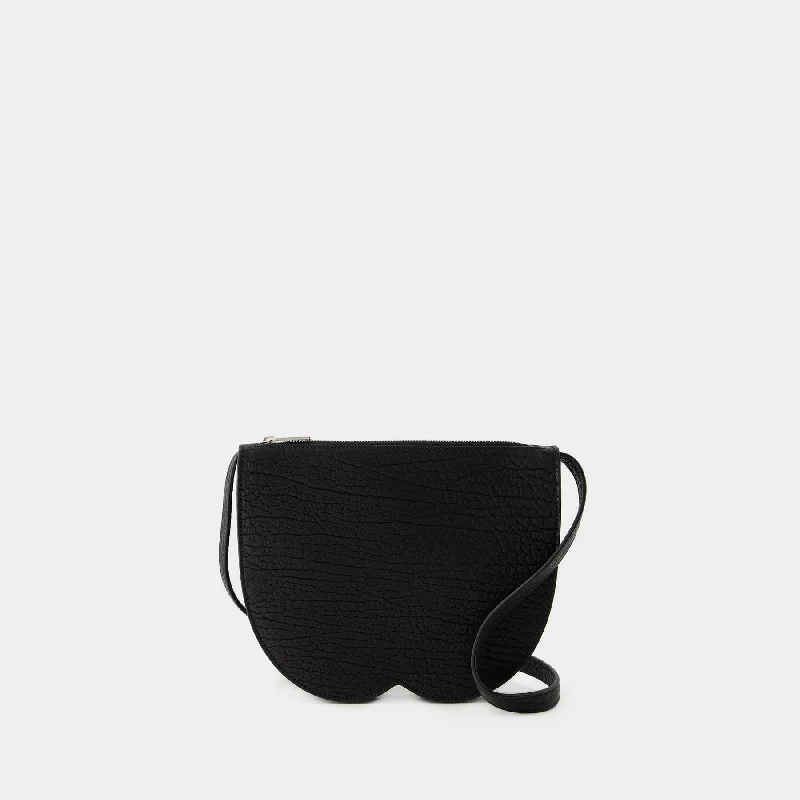Eco-Friendly Bags With Discounts Mini Chess Clutch - Burberry - Leather - Black