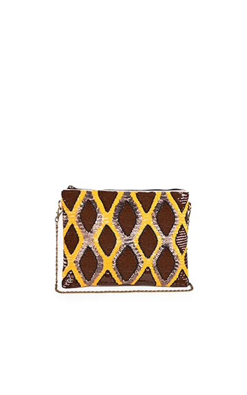 Edgy Bags For Bold And Daring Fashionistas Snakeskin Embellished Clutch