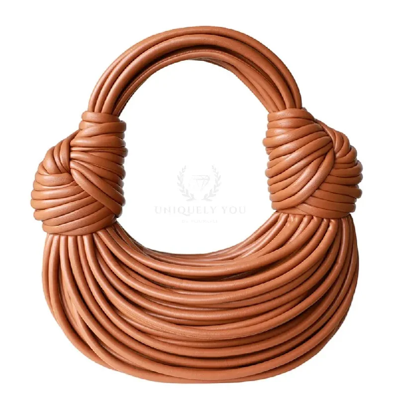 Inspired Bags For Affordable Luxury Soft Leather Rope Clutch