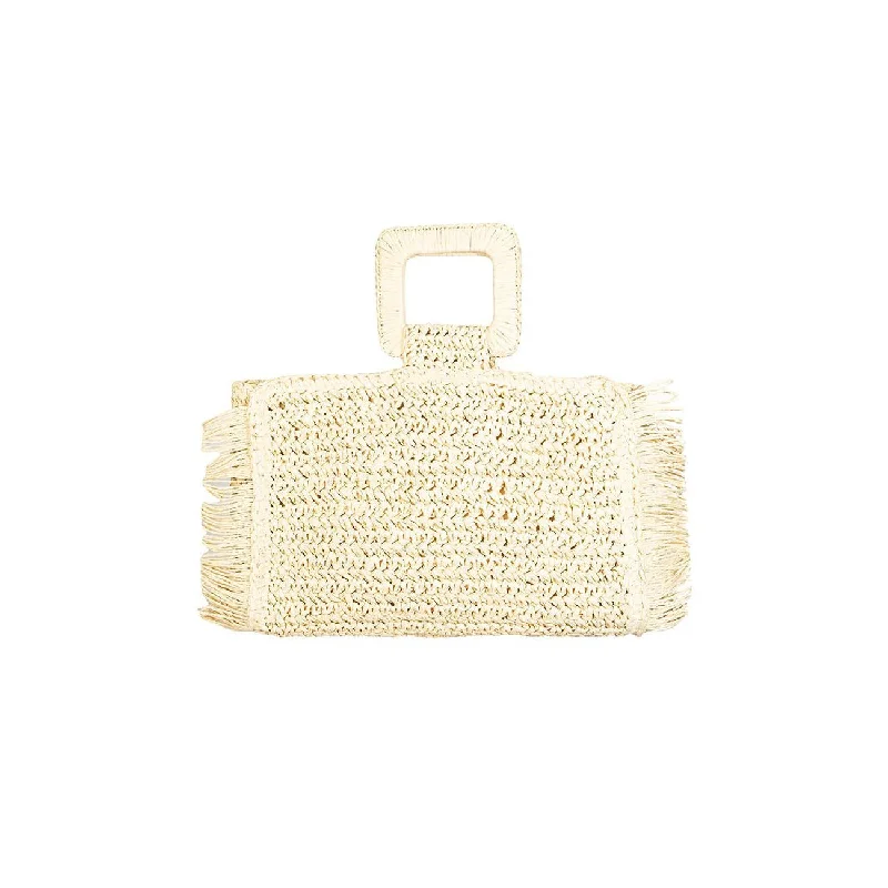 Designer Bags For Luxury Collectors With Offers Straw Fringe Shoulder Bag