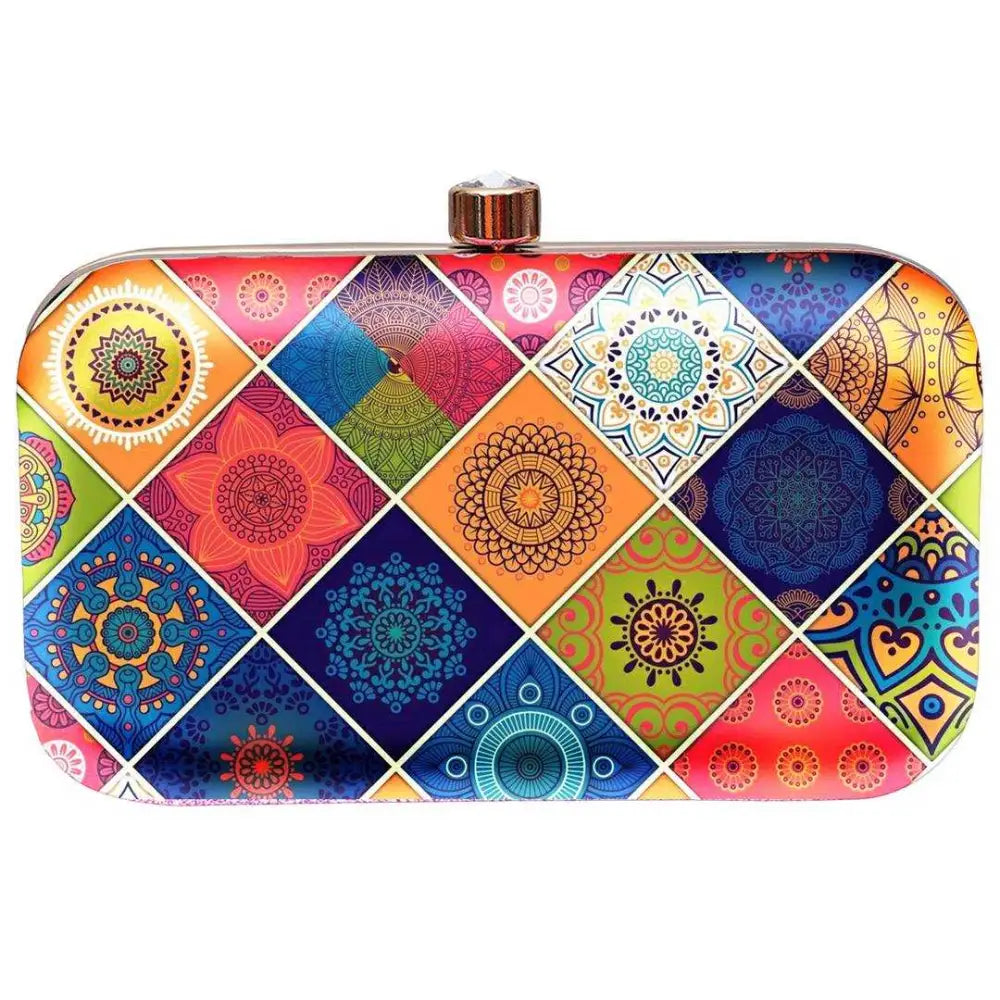 Clearance-Priced Bags Stylish & Vintage look Printed Clutch