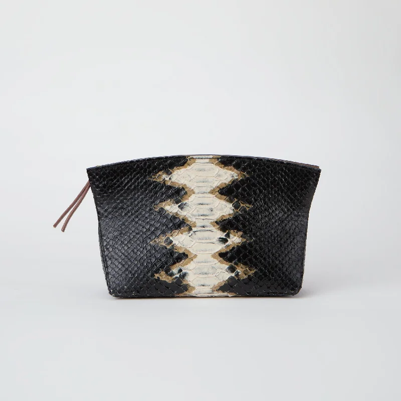 Discounted Designer Bags For Clearance Events Taylor Clutch Embossed Python