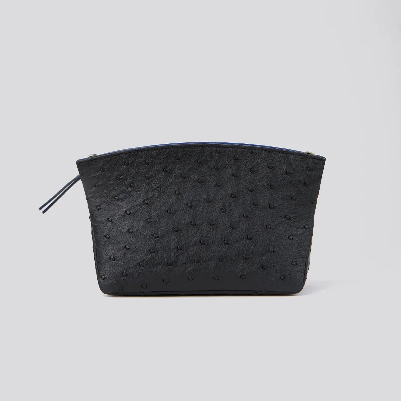 Cyber Monday Discounts On Bags TAYLOR MINI CLUTCH BLACK OSTRICH
