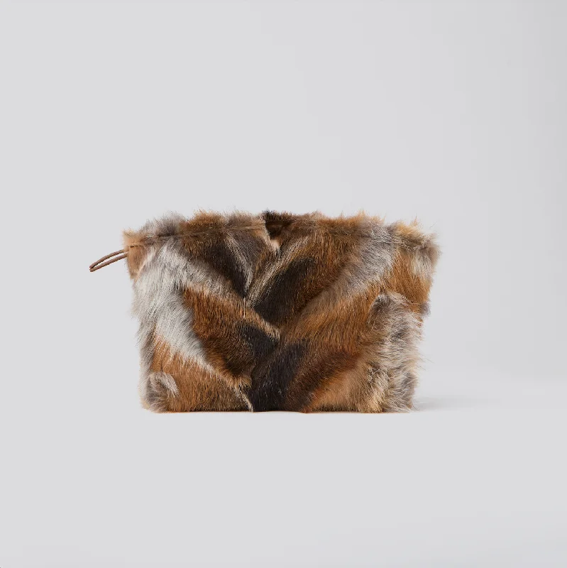 Seasonal Clearance Bags For Summer TAYLOR MINI CLUTCH TRI COLORED FOX