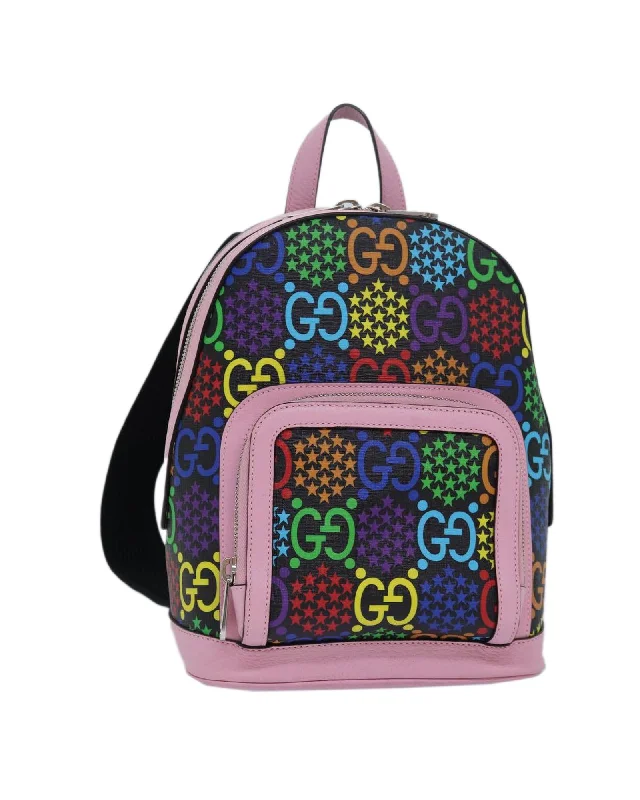 Flash Sale On Premium Bags GG Psychedelic Canvas Backpack with Dust Bag