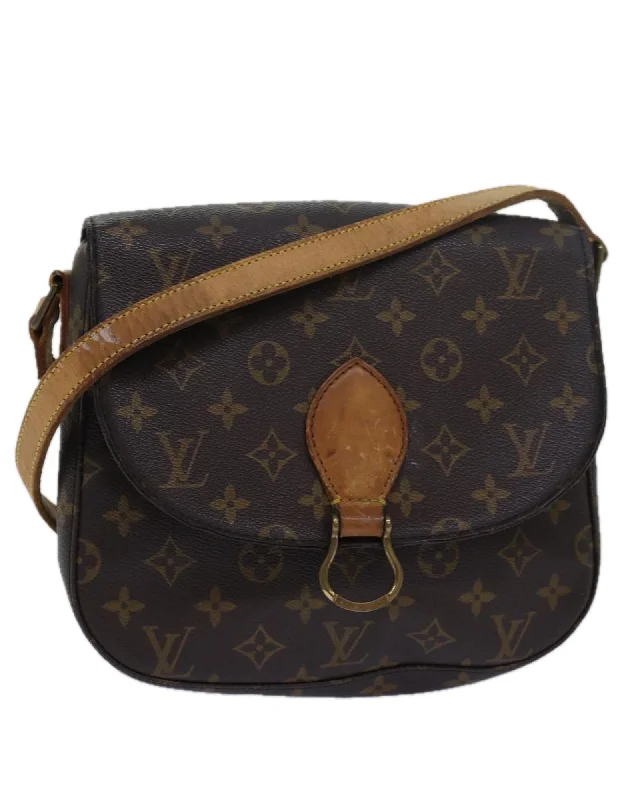 Designer Bags For Luxury Collectors Monogram Canvas Shoulder Bag with Adjustable Strap