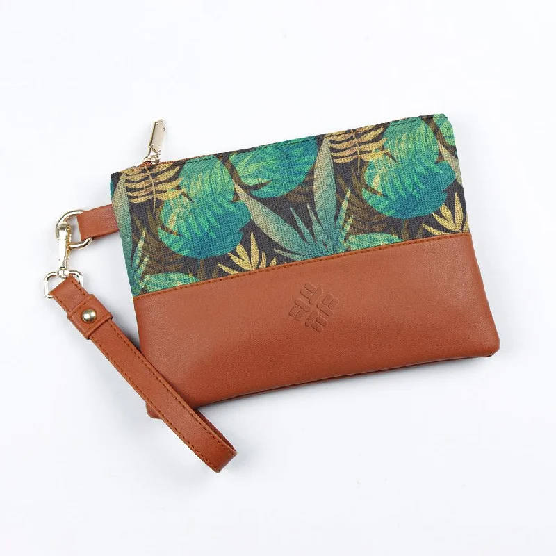 Uxury Designer Handbag Brands Toiletry Pouch Summer leafs