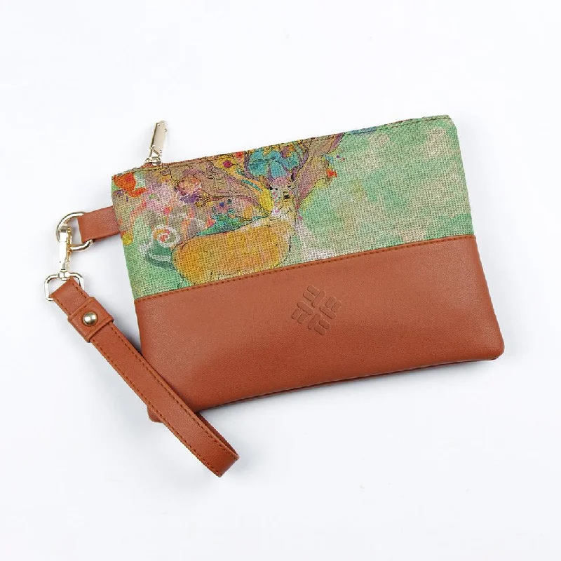 Lightweight And Functional Bags For Travel And Work Toiletry Pouch Watercolor Deer