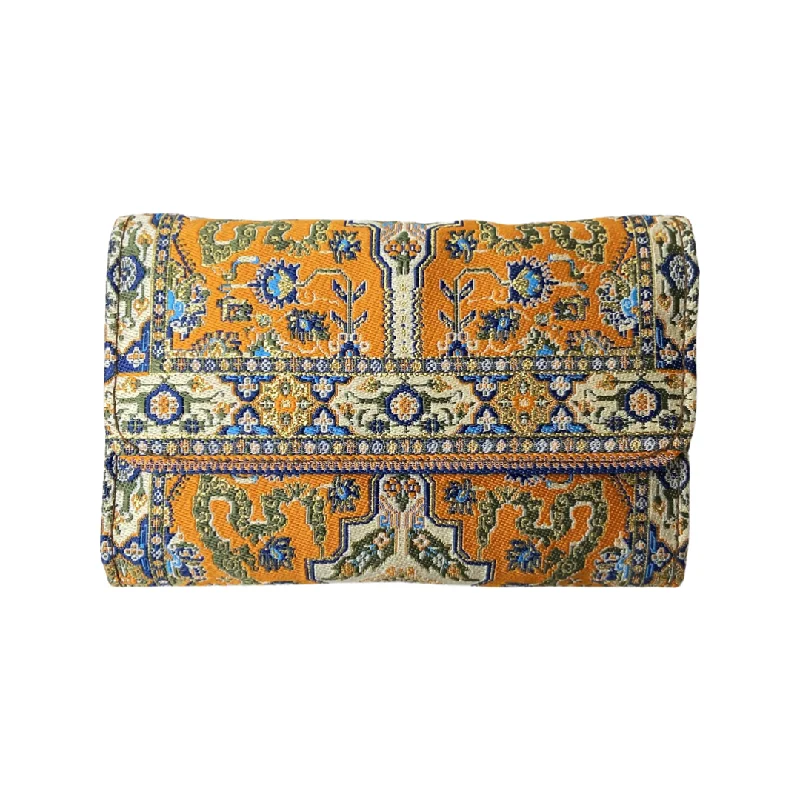Bags With Discounts Orange Turkish Clutch - Carpet Pattern Wallet - Embroidered wallet Bags With Discounts Orange Turkish Clutch - Carpet Pattern Wallet - Embroidered wallet