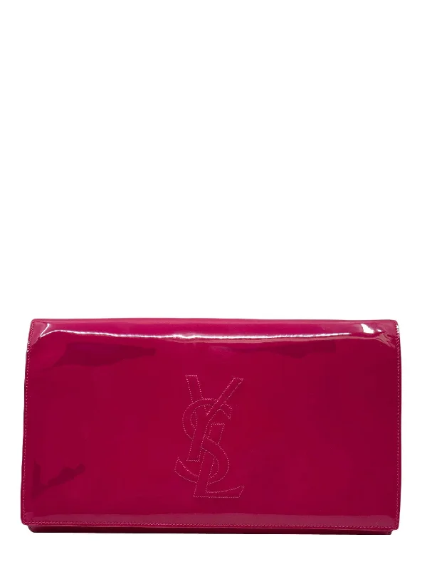 Luxury Bags On Sale Yves Saint Laurent Belle De Jour Patent Leather Clutch