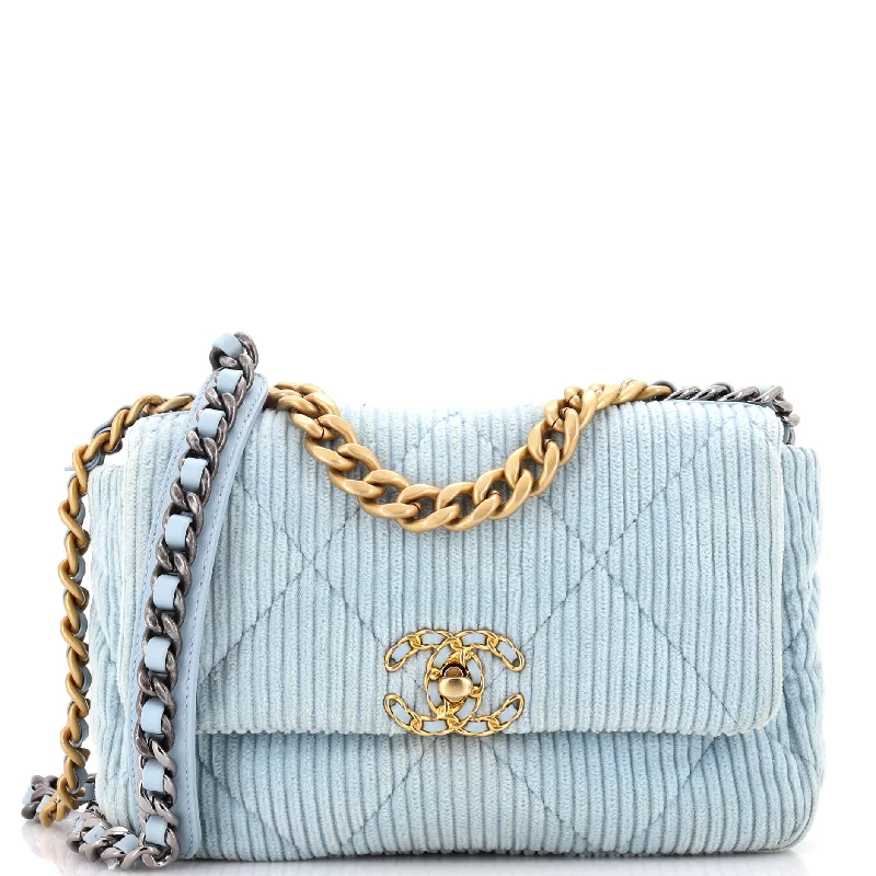 Limited-Time Offers On Trendy And Stylish Bags 19 Flap Bag Quilted Corduroy Medium
