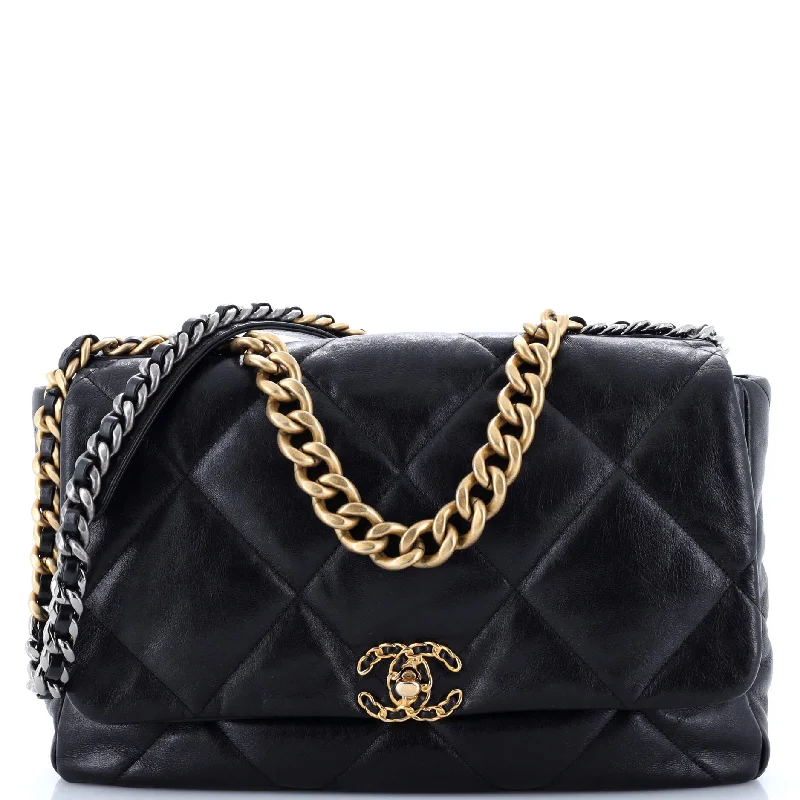 Elegant New Year Party Bags With Flash Sales 19 Flap Bag Quilted Leather Large