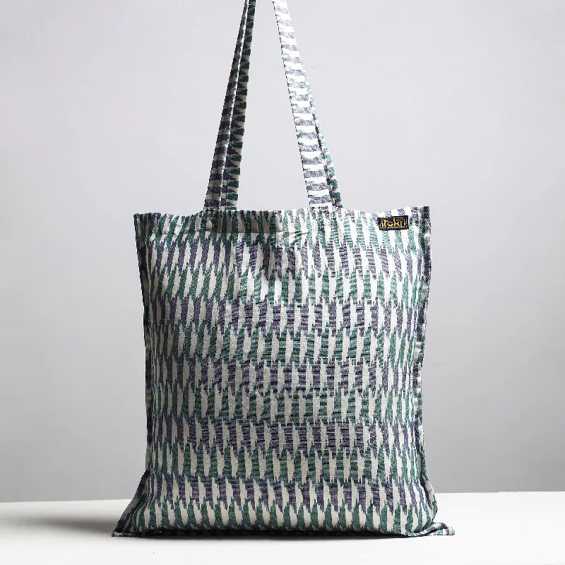 Lightweight Bags With Clearance Prices Multicolor - Handcrafted Pochampally Ikat Weave Cotton Jhola Bag Lightweight Bags With Clearance Prices Multicolor - Handcrafted Pochampally Ikat Weave Cotton Jhola Bag