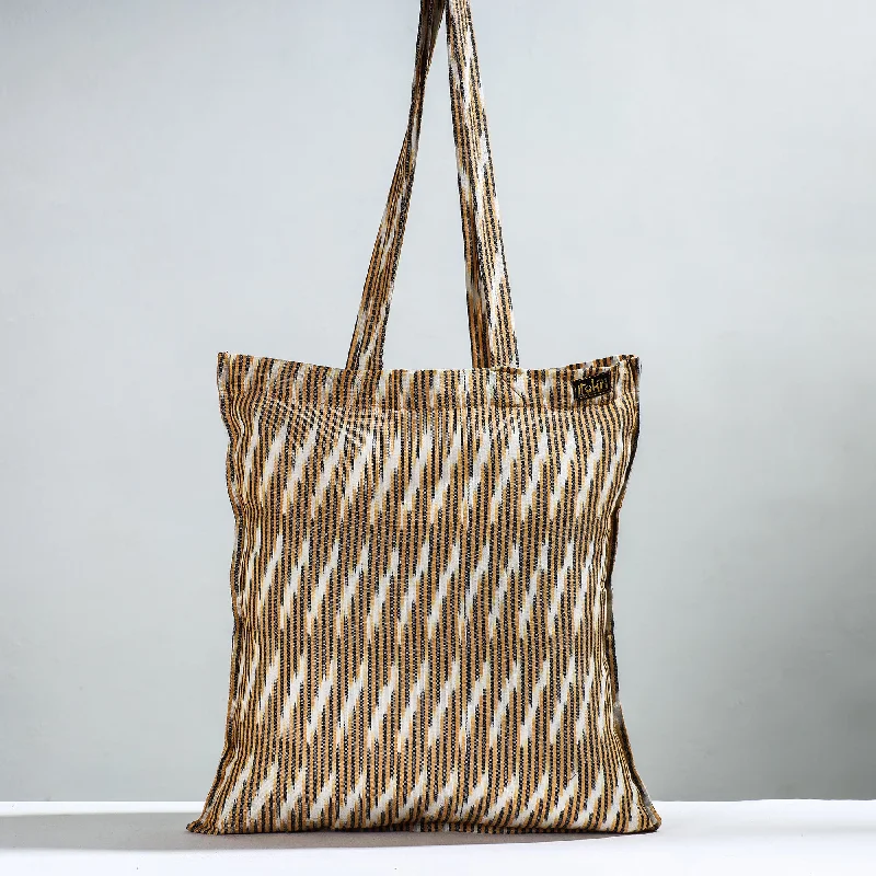 Scratch-Resistant And Luxury Sale Bags Brown - Handcrafted Pochampally Ikat Weave Cotton Jhola Bag Scratch-Resistant And Luxury Sale Bags Brown - Handcrafted Pochampally Ikat Weave Cotton Jhola Bag