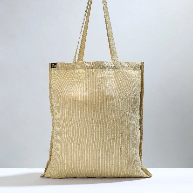 High-Quality Bags Beige - Jhiri Pure Handloom Cotton Jhola Bag 10