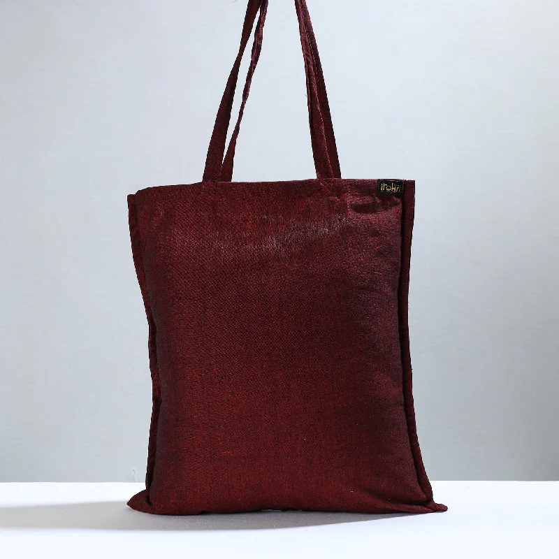 Vintage Bags For Retro And Classic Fashion Lovers Maroon - Jhiri Pure Handloom Cotton Jhola Bag 31 Vintage Bags For Retro And Classic Fashion Lovers Maroon - Jhiri Pure Handloom Cotton Jhola Bag 31
