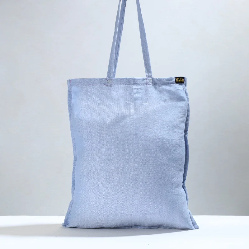Lightweight And Functional Bags For Travel And Work Blue - Jhiri Pure Handloom Cotton Jhola Bag 34 Lightweight And Functional Bags For Travel And Work Blue - Jhiri Pure Handloom Cotton Jhola Bag 34