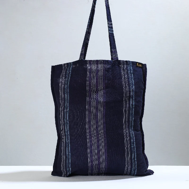 Bags With Seasonal Sales Blue - Jhiri Pure Handloom Cotton Jhola Bag 36