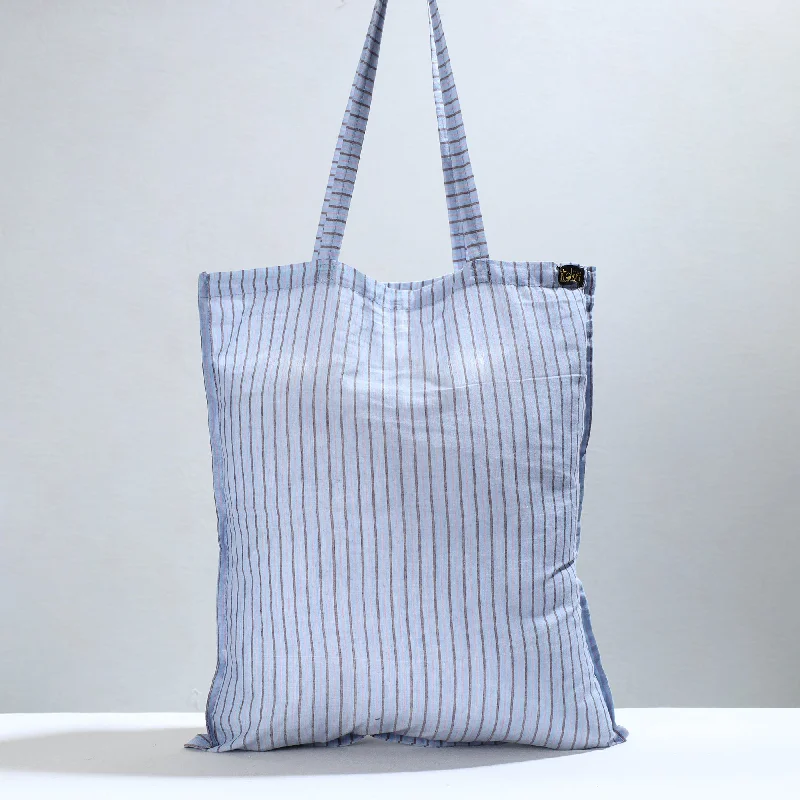 Urban Bags For City Life And Streetwear Fashion Blue - Jhiri Pure Handloom Cotton Jhola Bag 06 Urban Bags For City Life And Streetwear Fashion Blue - Jhiri Pure Handloom Cotton Jhola Bag 06