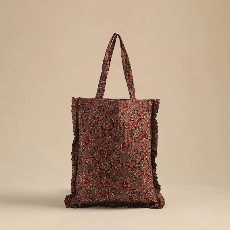 Festival Bags For Concerts And Events Handcrafted Cotton Frill Jhola Bag 02