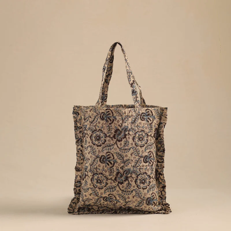 Bags For Personalized Gifts Handcrafted Cotton Frill Jhola Bag 07