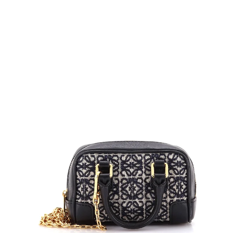 Discounted Designer Bags For Clearance Events Amazona Bag Leather and Jacquard Canvas Nano