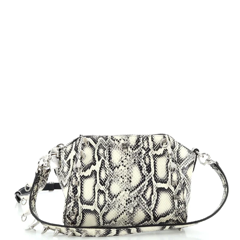 Vibrant Bags With Discounts Antigona Convertible Bag Spiked Snakeskin XS