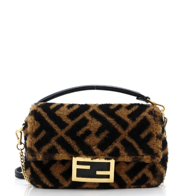 Seasonal Clearance Bags For Summer Baguette NM Bag Zucca Shearling Mini
