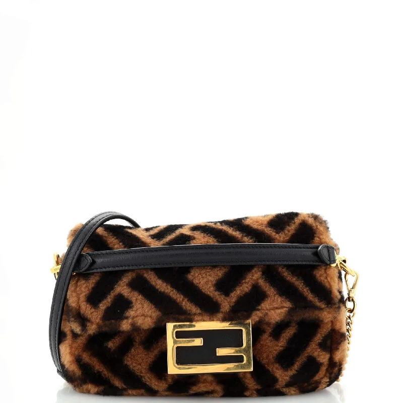 High-Quality Bags On Flash Sale Baguette NM Bag Zucca Shearling Mini