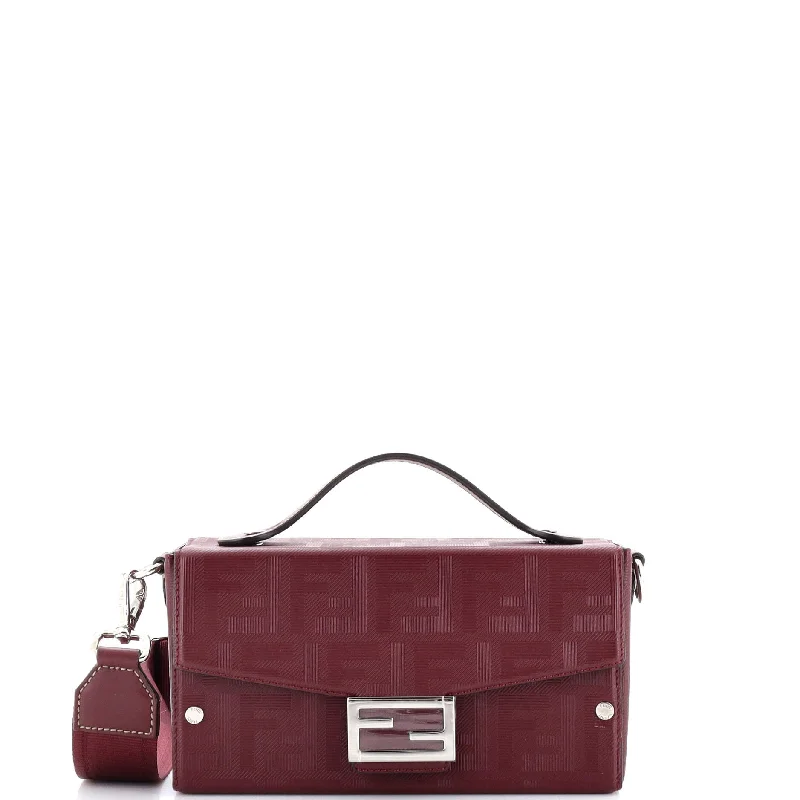 Black Friday Deals On Stylish Handbags Baguette Soft Trunk Bag Zucca Leather