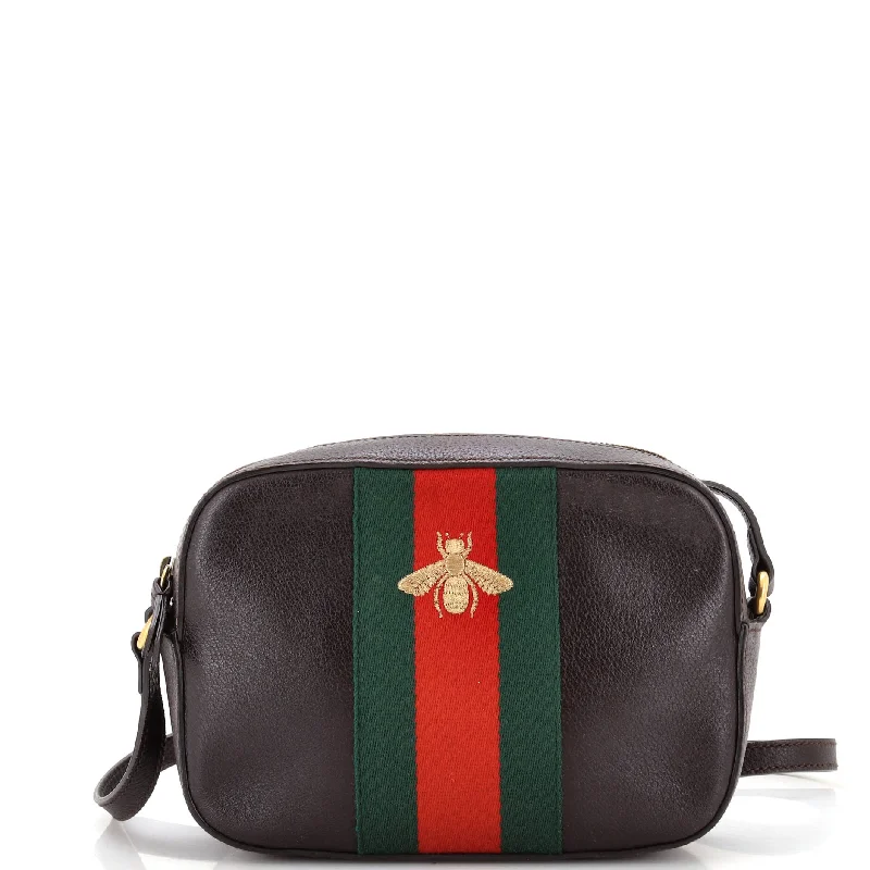 Bag For Luxury Lovers Bee Web Camera Bag Leather