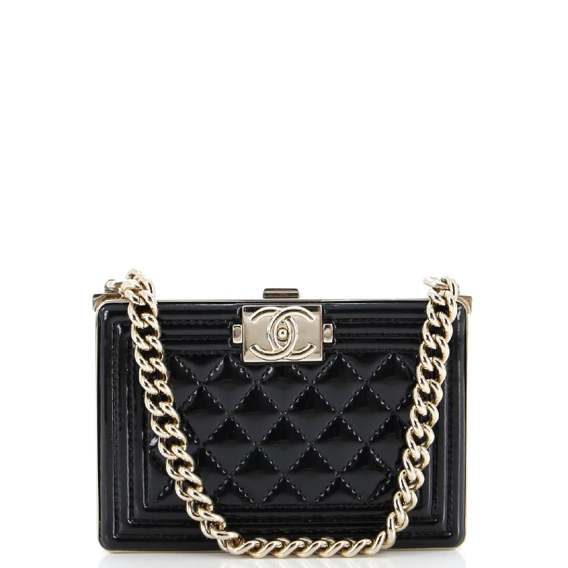Designer Bags For Luxury Collectors With Offers Boy Chain Box Minaudiere Quilted Patent