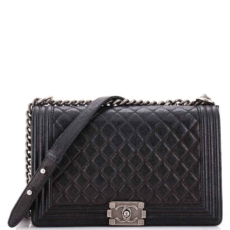 Affordable Bags For Budget Shoppers Boy Flap Bag Quilted Caviar New Medium