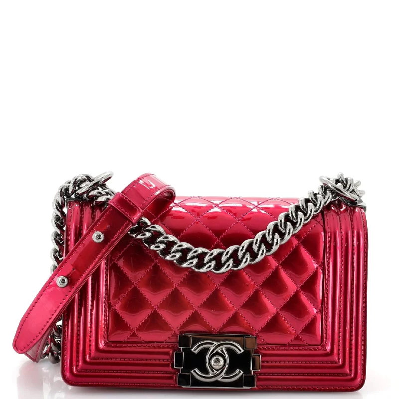 Bags With Discounts Boy Flap Bag Quilted Patent Small