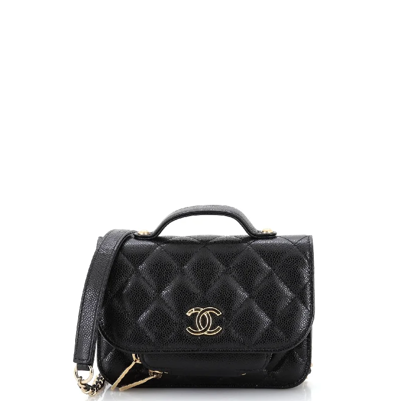 Stylish Bags For Fashion Influencers And Bloggers Business Affinity Flap Bag Quilted Caviar Mini