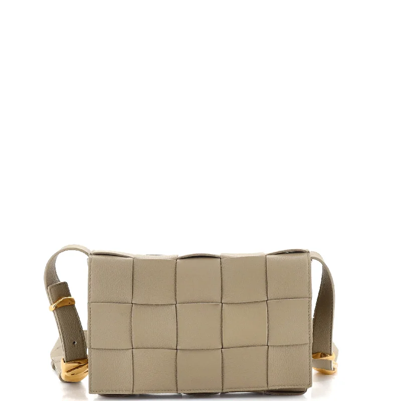 Evening Events Cassette Crossbody Bag Maxi Intrecciato Grained Leather