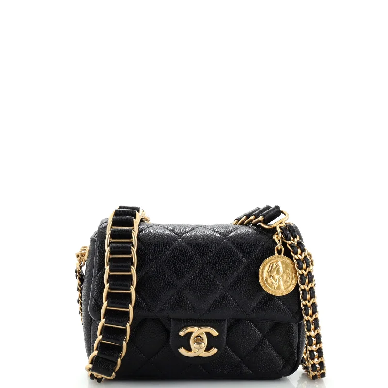 Eco-Friendly Bags For Sustainable Fashion Lovers Chain Soul Flap Bag Quilted Caviar Mini