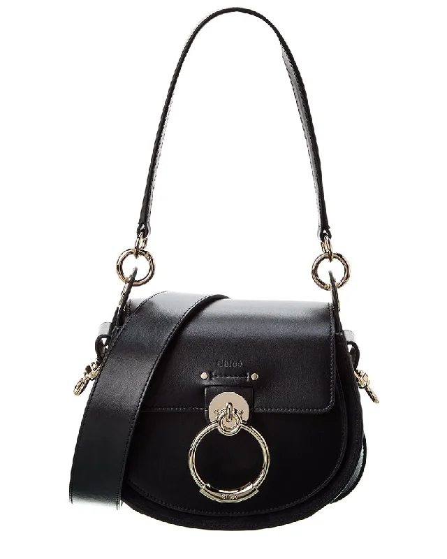Evening Events Chloé Tess Small Leather & Suede Shoulder Bag