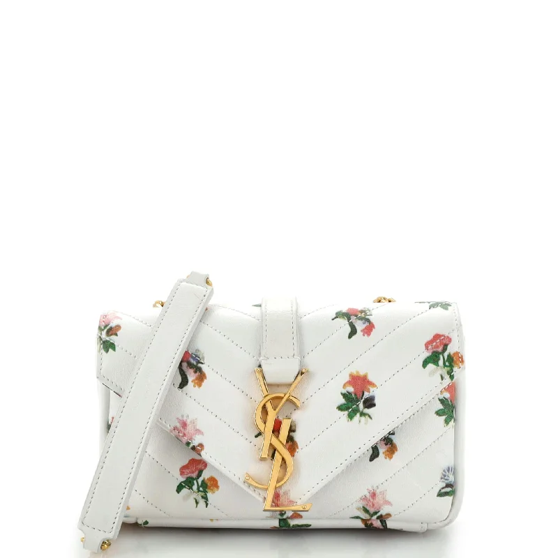 Active Lifestyles Classic Monogram Crossbody Bag Printed Matelasse Chevron Leather Baby