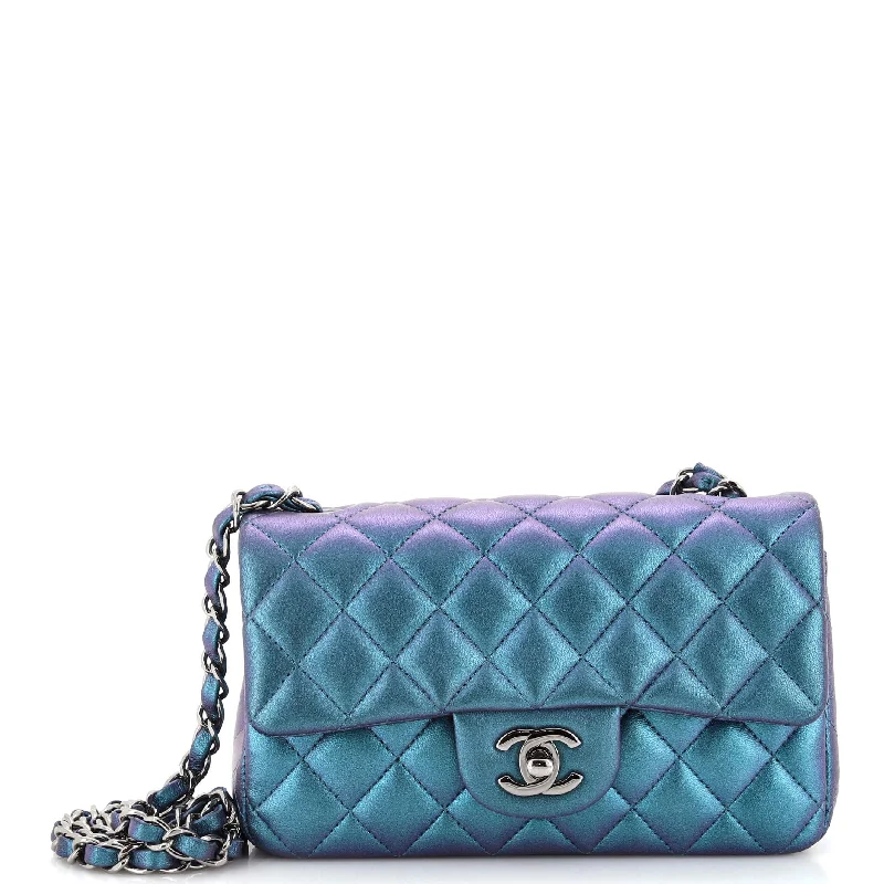 Designer-Inspired Bags At Budget-Friendly Prices Classic Single Flap Bag Quilted Iridescent Lambskin Mini
