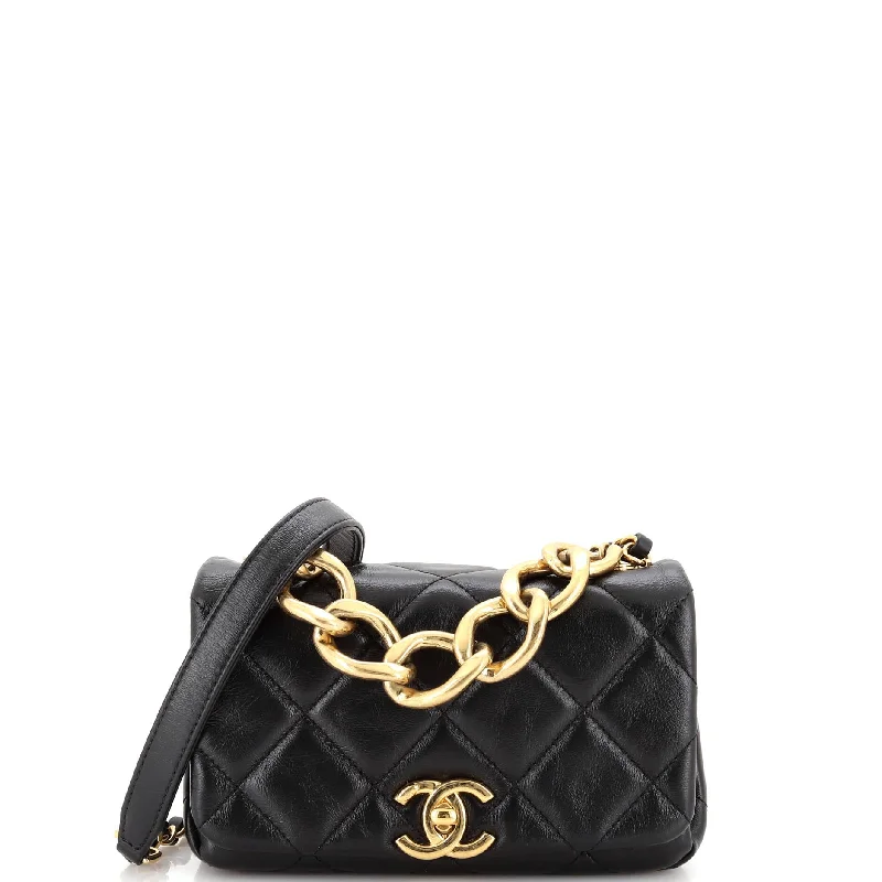 Lightweight Bags With Clearance Prices Color Match Flap Bag Quilted Lambskin Mini