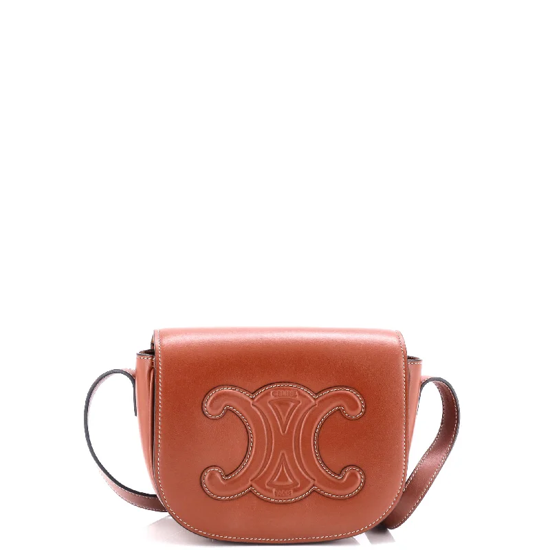 Inspired Bags For High-End Fashion Cuir Triomphe Folco Bag Leather