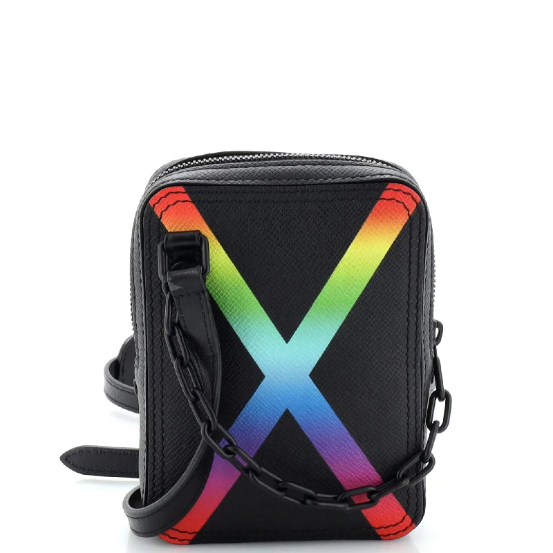 Bags For Outdoor Adventures Danube Messenger Bag Rainbow Taiga Leather