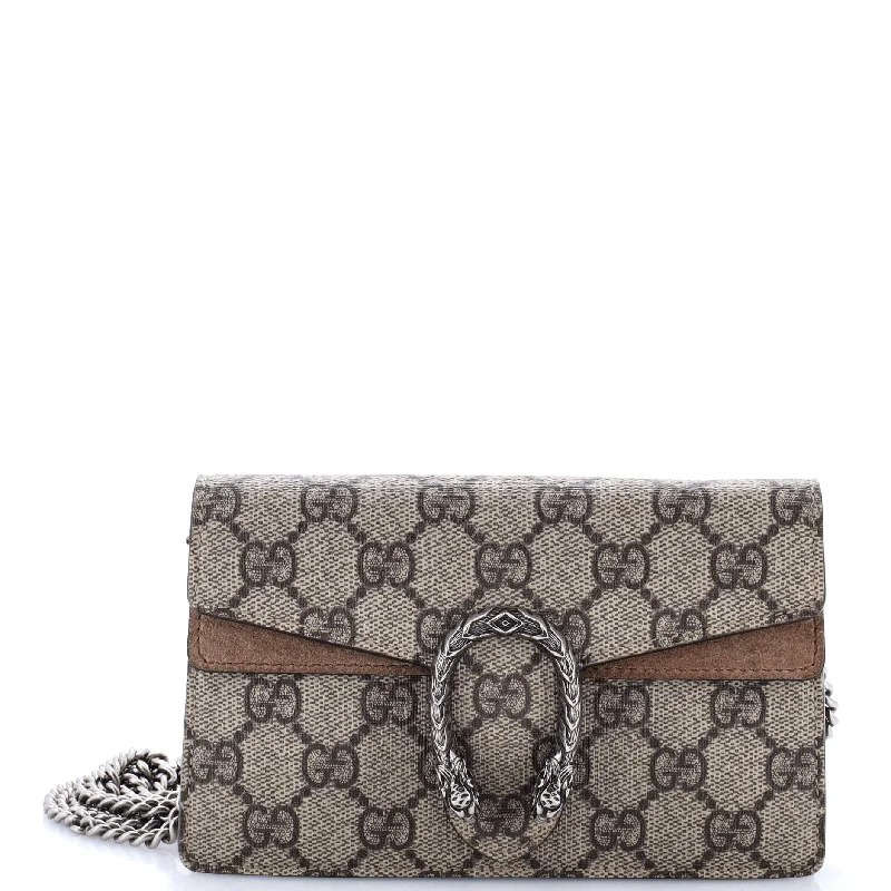 Eco-Friendly Bags With Discounts Dionysus Bag GG Coated Canvas Super Mini