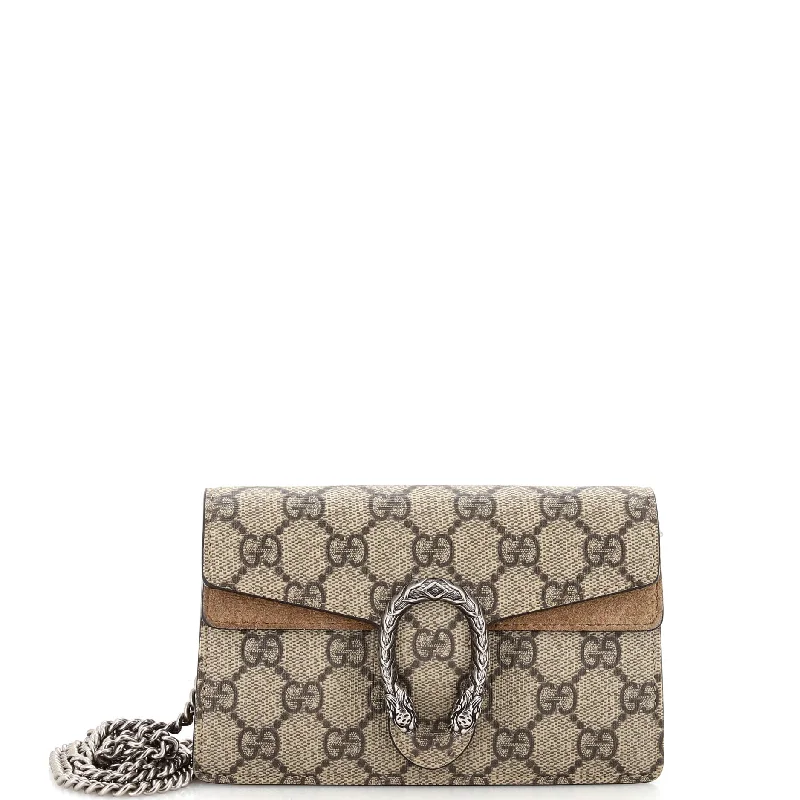 Minimalist Leather Bag For Modern Aesthetics Dionysus Bag GG Coated Canvas Super Mini