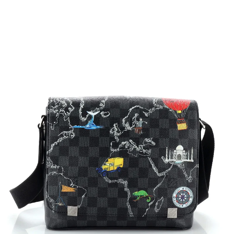 Limited Edition Bags For Collectors District NM Messenger Bag Limited Edition Renaissance Map Damier Graphite PM