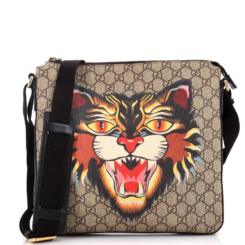 Limited-Time Offer On Trendy Bags Flat Messenger Bag Printed GG Coated Canvas Medium Limited-Time Offer On Trendy Bags Flat Messenger Bag Printed GG Coated Canvas Medium