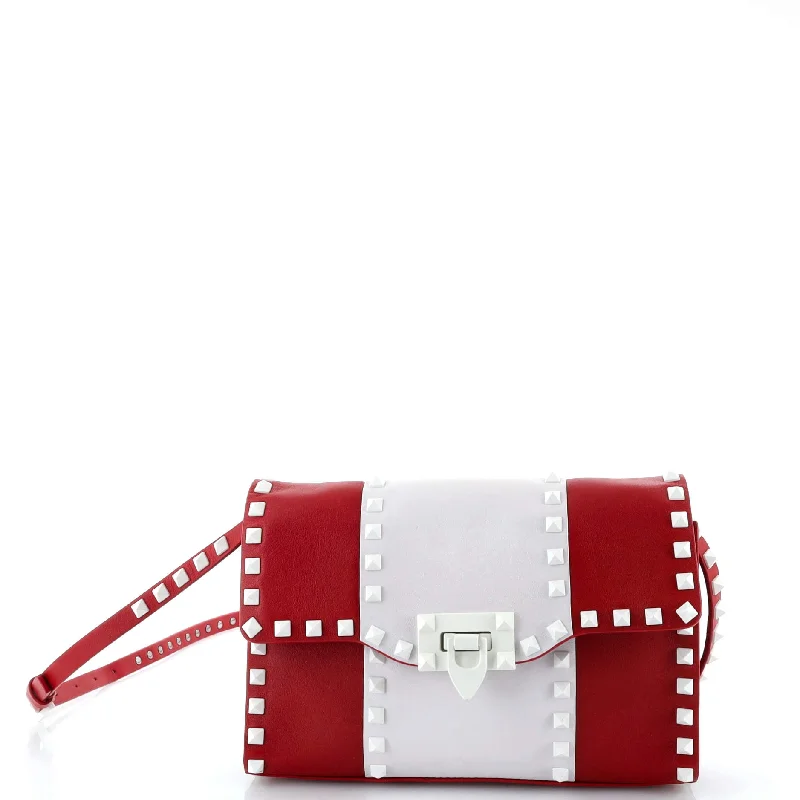 Discounted Designer Bags On Sale Free Rockstud Flip Lock Flap Bag Leather Medium